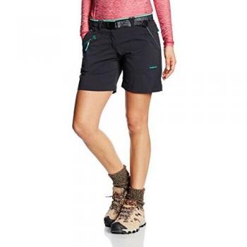 Trango Swift - Pantalón Corto para Mujer, Color Negro/Verde Arcadia, Talla M