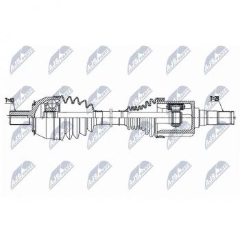 Árbol de transmisión NTY NPW-VV-143 - Alta resistencia y durabilidad