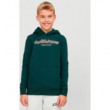 Sudadera con capucha Jack & Jones Jr modelo 12247614-Forest para junior en color verde