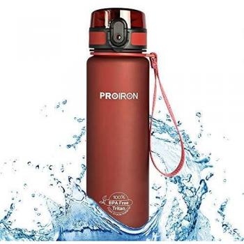 PROIRON Botella Agua Deporte Tritan Sin BPA Botella Reutilizable para Senderismo al Aire Libre, Viajes de Campamento 1000ml