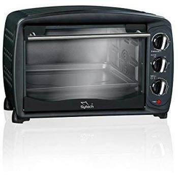 Sytech Horno Eléctrico con conveccion, Negro, 26 Litros