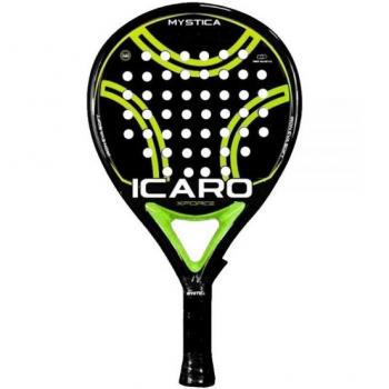 Pala de pádel Mystica Icaro Yellow - Gama alta, diseño amarillo, alta calidad de materiales, rendimiento óptimo en la cancha