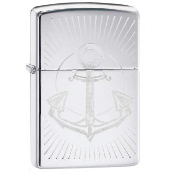 Zippo Feuerzeug Anchor Design 250 Collection 2019-60004083, Plata, smal