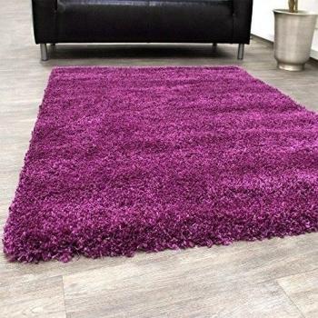 Alfombra De Pelo Largo Shaggy Rio XXL Super Shaggy Alfombra De Color Lila, Grösse:200x290 cm