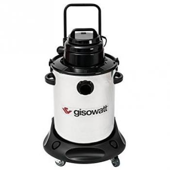 Aspirador Industrial 50L Inox Wet&Dry con Carrito 1350W Gisowatt