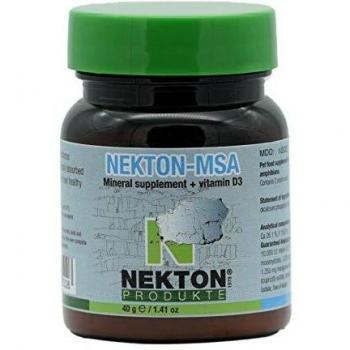 Nekton MSA - Suplemento Alimenticio Mineral y Vitamina D3 para Pájaros, 40 gr