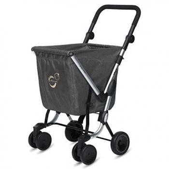 Playmarket We Go Basic Carro de la Compra, 50 litros, Poliéster, Gris Marengo, 97 cm