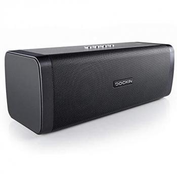 DOCKIN Altavoz Bluetooth HiFi D Fine 50W - Sistema de Sonido Portátil con Estéreo de 2 Vías, con Cargador - Cuerpo IP55 Impermeable y Anti Polvo para Exteriores - Reproductor de 10 Horas