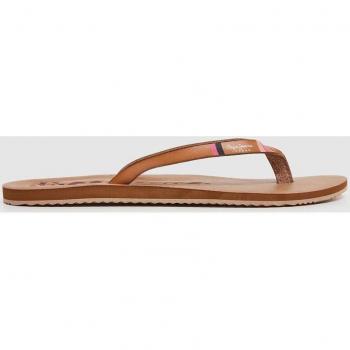 Chanclas de mujer con maxi logo en relieve en plantilla