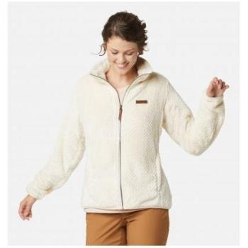 Columbia Women's Fire Side Sherpa Full Zip Fleece Jacket (Chalk)