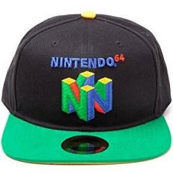 Difuzed Nintendo Original N64 Logo Snapback Baseball Cap, One Size, Multi-Colour