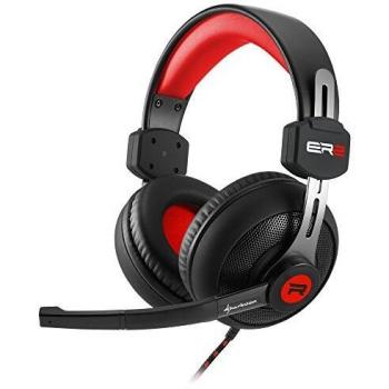 Sharkoon RUSH ER2 Binaurale Diadema Negro, Rojo auricular con micrófono - Auriculares con micrófono