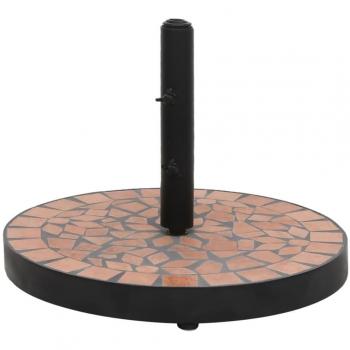 Base de sombrilla redonda color terracota 12 kg