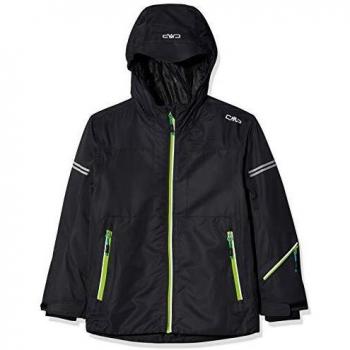 CMP Chaqueta de esquí Feel Warm Flat 5.000 39W1874, Niños, Antracite-Lime Green, 164