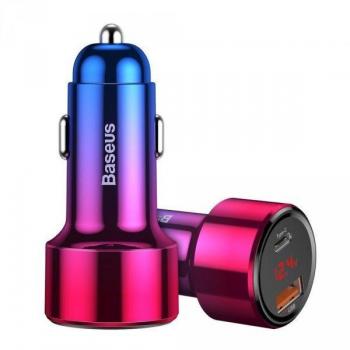 Baseus Cargador para Coche Magic Series 45W con Pantalla Digital - Rojo