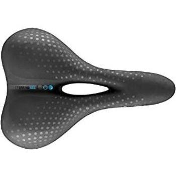 Selle San Marco BIOAKTIVE Trekking Open Fit Gel Sillín, Unisex Adulto, Piel Negra, Small