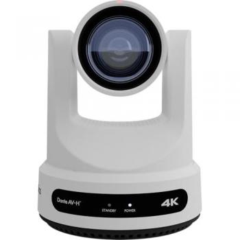 PTZOptics 12X Link 4K White Indoor/Outdoor Turret IP Security Camera with Dante and Tally Light