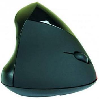 Ratón Vertical Ergonómico USB para Diestros, Óptico, 1600 DPI, Ultra Ligero y Compacto, Color Negro