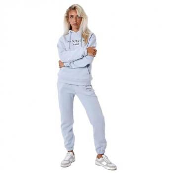 Project X Paris Women's Embroidered Jogging Pants in Glacier Blue