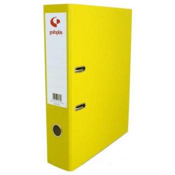 Archivador Palanca 45 Color Amarillo Folio Lomo Estrecho 290x350x55 Grafcolor