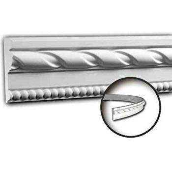Moldura Flexible Decorativa Neoclásica Blanca 2 m Profhome 151314F