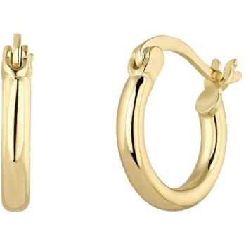 Ear Candy - Pendientes de aro en forma de pera elaborados en Plata de Ley 925 y baño de oro 18k