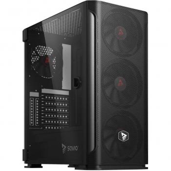 Caja Semitorre ATX Savio SHADOW X2 Negro