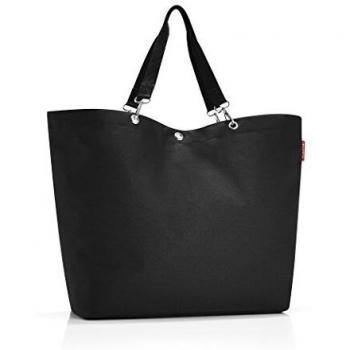 reisenthel shopper XL - Bolsa estable para irte de picnics e irte de compras, con cremallera, hecho con tela de poliéster, diseño repelente al agua, en negro
