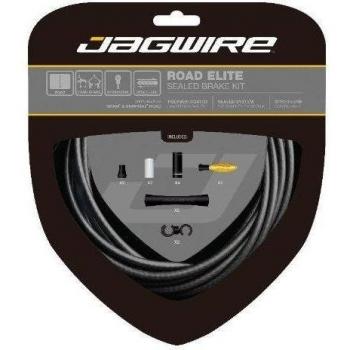 Jagwire Road Elite - Kit de Cable de Freno, Color Negro
