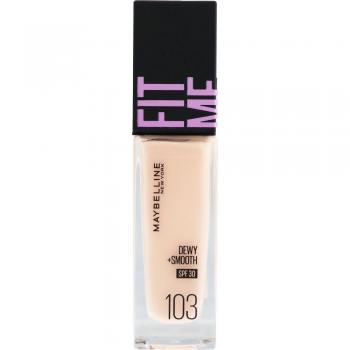 Maybelline Fit Me Liquid Foundation Dewy + Smooth SPF 30, Shade 103, 30ml - Cosmetics