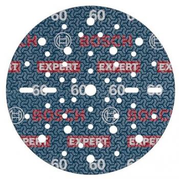 Disco de Lija Bosch Expert O780, 150 mm, Grano 60, 50 unidades para Madera Dura y Pintura sobre Madera
