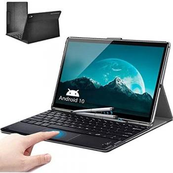 Tablet 10.8 Pulgadas 10 Core - 5G WiFi Android 10.0 8000mAh | 6 GB RAM | 128 GB | Tarjeta SIM Dual | Face ID | GPS | WiFi | Teclado | Teclado Bluetooth, etc. -Gris