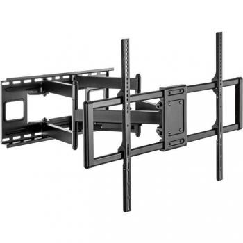 Aisens Soporte Giratorio, Inclinable y Nivelable para Monitor/TV de 60-120 Pulgadas, Carga Máxima 120kg - Color Negro