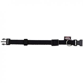 Collar Trixie Premium Negro para Perros - XXS–XS: Circunferencia del Cuello 15–25 cm, Ancho 10 mm