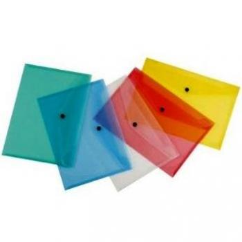 Carpeta de Polipropileno Liderpapel con Broche, Din A4, Amarilla Transparente, Capacidad para 50 Hojas