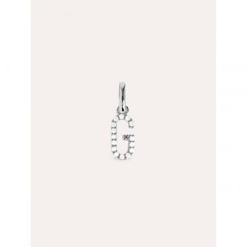 Charm Letter Spark de plata bañado en rodio Letra G