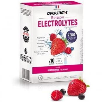 Bebida Electrolítica Frutos Rojos (Cero Calorías) - 10 Sobres - 4 Electrolitos y 5 Vitaminas