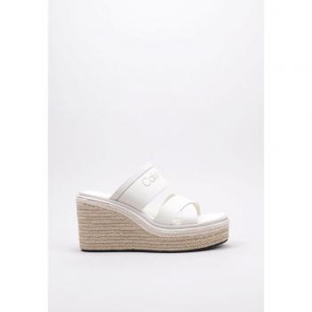 Calvin Klein WEDGE 50HH - HE ESPARTO CON CUÑA mujer Blanco 38