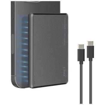 Batería Externa 8000mAh MagSafe para iPhone con USB-C 20W y Cable Incluido - Gris