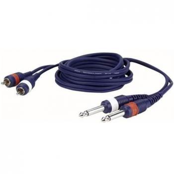 Cable Adaptador DAP Audio FL23 - 2 Jack Mono Macho a 2 RCA Macho de 1,5 metros