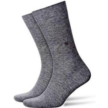 Burlington Men's Everyday Light Grey Cotton Socks - Size: 6.5-11 Mens