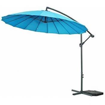 Parasol de Jardin ALU Lili 3 - Estilo japones - Ø3m - Azul