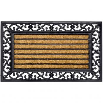 Felpudo robusto de alta calidad IMPALA 45 x 75 cm. 60% Fibra de Coco natural y 40% caucho. 22mm.