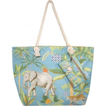 Bolso de playa con monedero y asas de cuerda, ideal para el verano