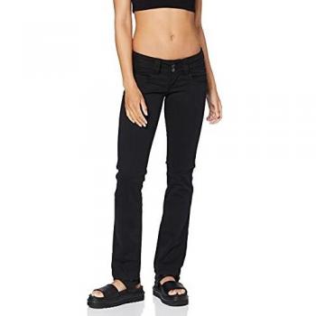 Pepe Jeans Women's Straight Leg Black Venus Jeans