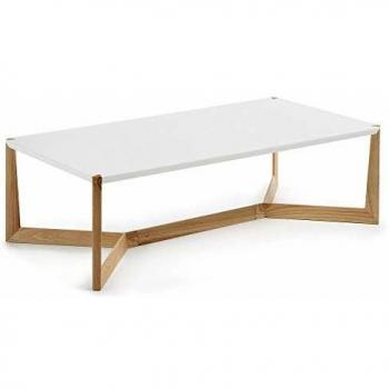 Kave Home Mesa de Centro Quatro Blanco y Fresno