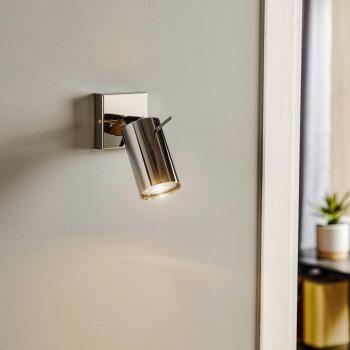 Aplique de pared Ring, acabado cromo, compatible con bombillas GU10, iluminación LED interior