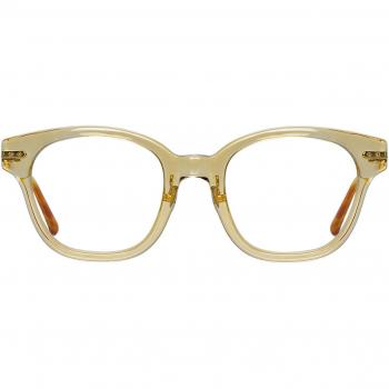 Linda Farrow ATKINS LF42A Asian Fit C7 Men's Eyeglasses Yellow Size 49 - Frame Only with Blue Light Block Available