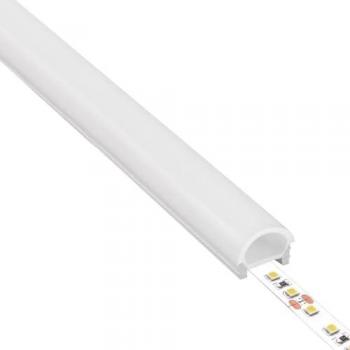 Tubo de Silicona Semicircular Flexible para Tiras LED Empotrables hasta 10-15 mm - 10 m