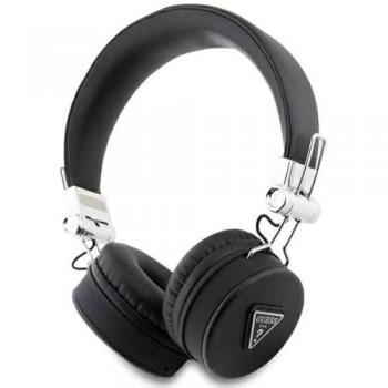 Auriculares inalámbricos Bluetooth Guess Grained Triangle Logo ENC - Negro (ANC, 32h)